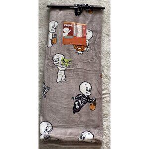 Casper The Friendly Ghost Plush Soft Blanket Throw 50x70” Halloween Costumes NEW